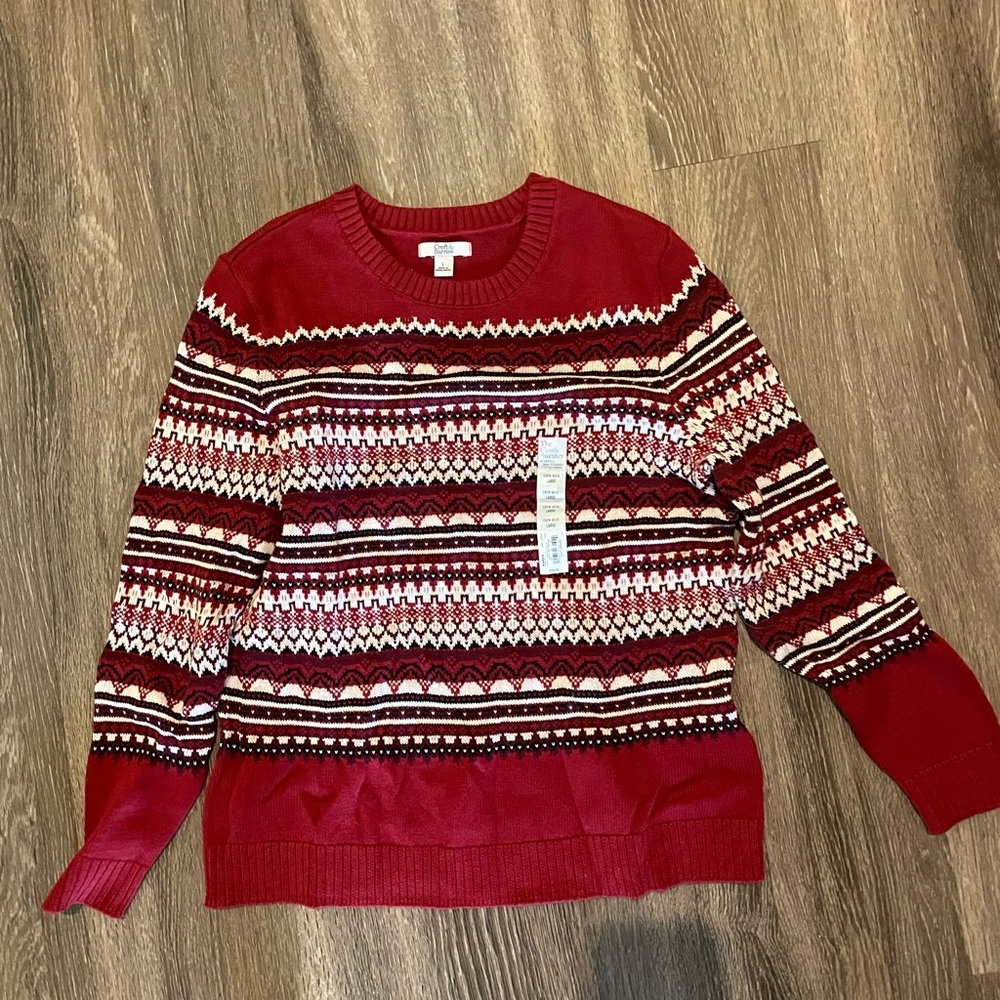 NWT Croft & Barrow Women’s L Sweater